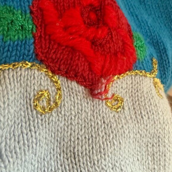 Storybook Knits Blue Boston Terrier Sweater - Picture 5 of 6